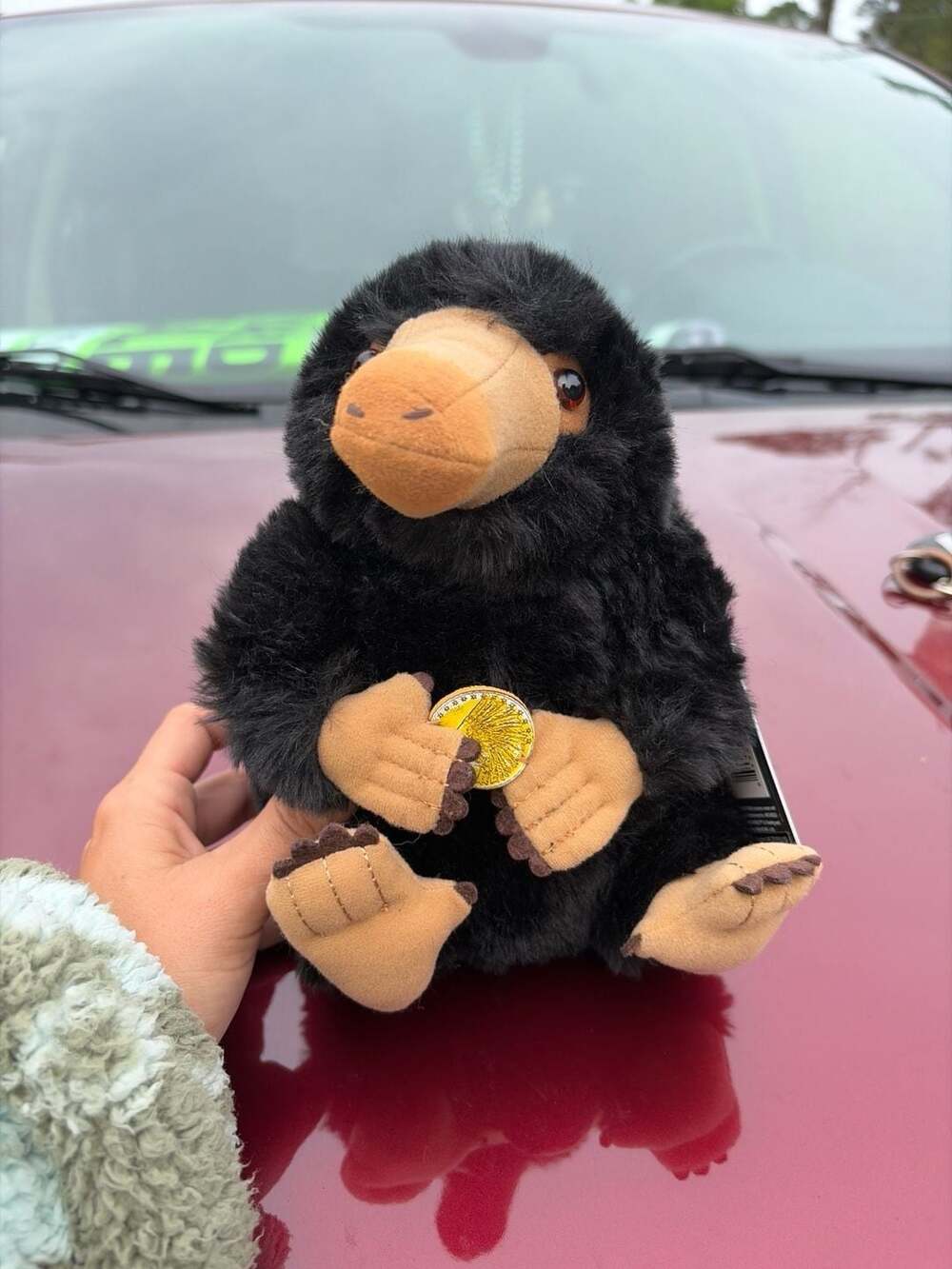 The Noble Collection Fantastic Beasts Niffler Plush Stuffed Animal with Coin